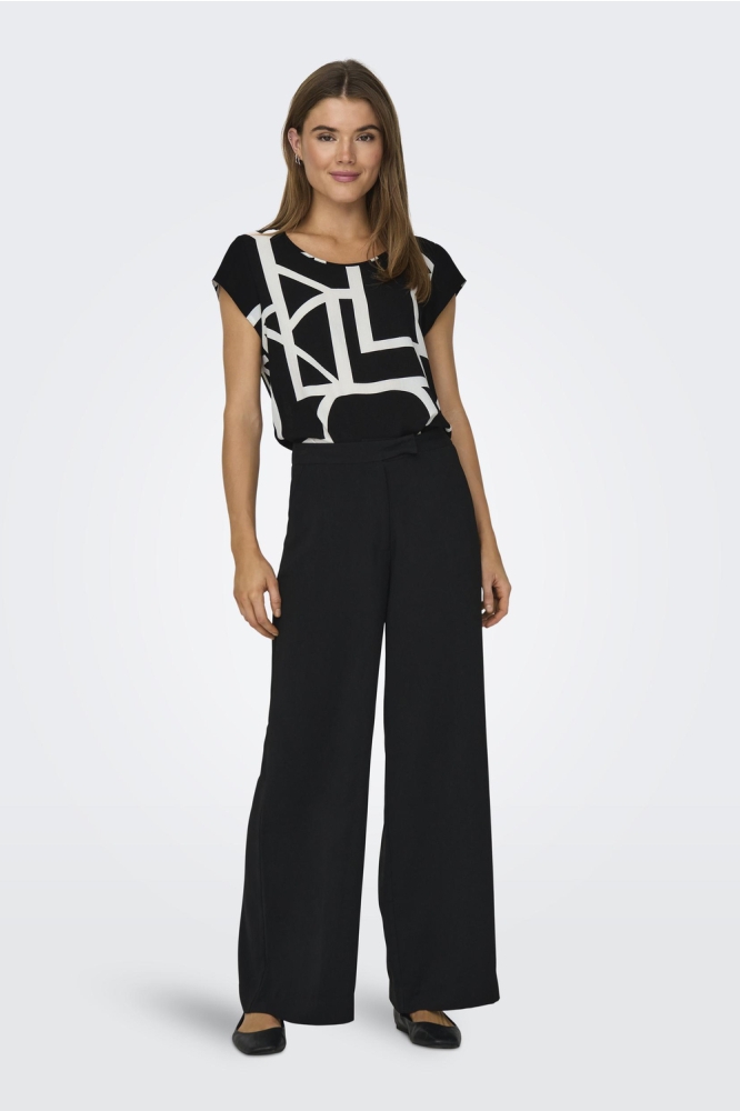 ONLVIC S/S AOP TOP NOOS PTM 15161116 Black/Maritime g